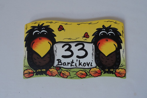 Cedule s číslem popisným