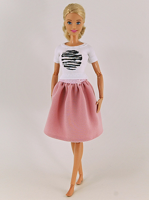 Barbie - Starorůžová sukýnka — foto 1