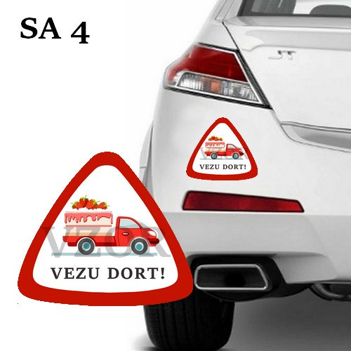 Samolepka na auto No.4 - vezu dort