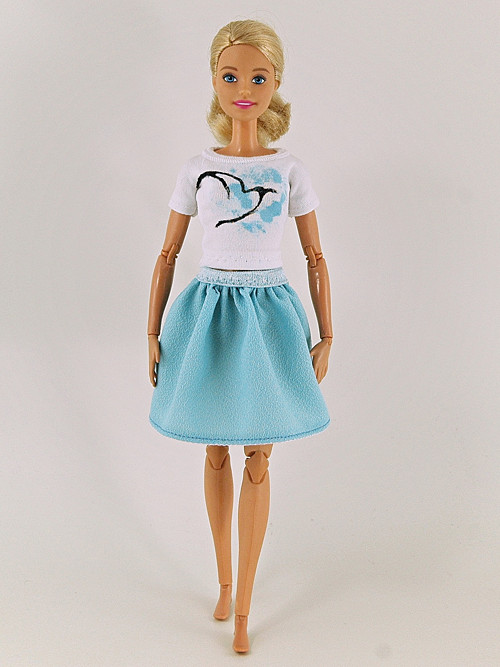 Barbie - sukně s ptáčkem — foto 1