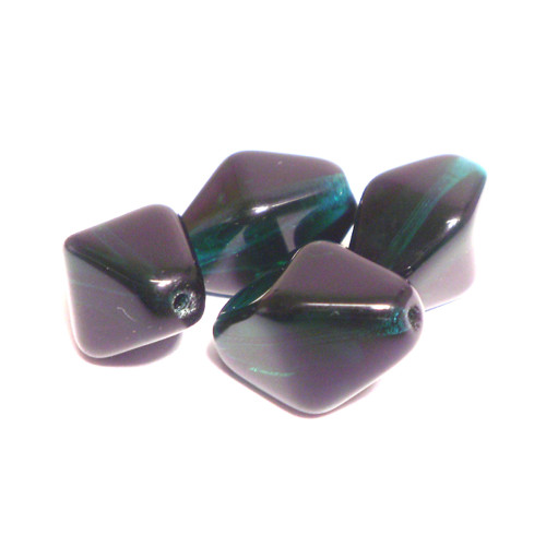 2 ks Lucerna 15x10 mm Emerald