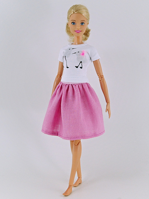Barbie - Lněná sukně — foto 1