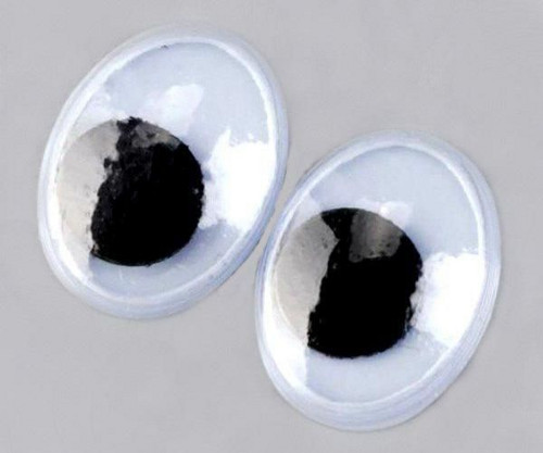 Dekorační Pohyblivé Oči Oválné 10x12mm, 10ks,