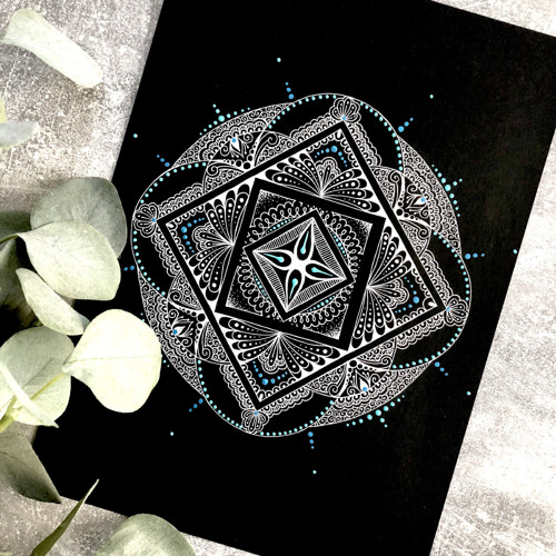 Z Marsu, mandala, originál — foto 1