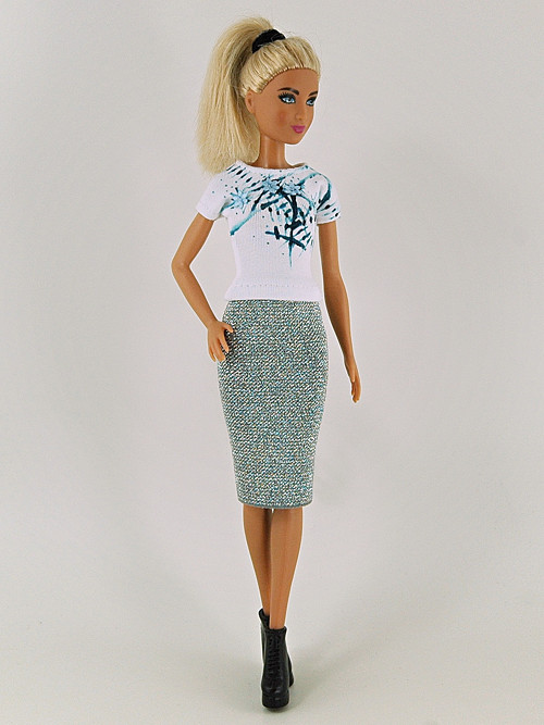 Barbie - Tričko s tyrkysem — foto 1