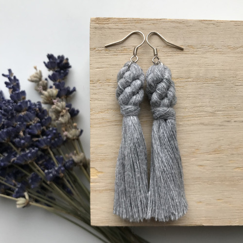 Macramé náušnice BERRY - 3 — foto 1