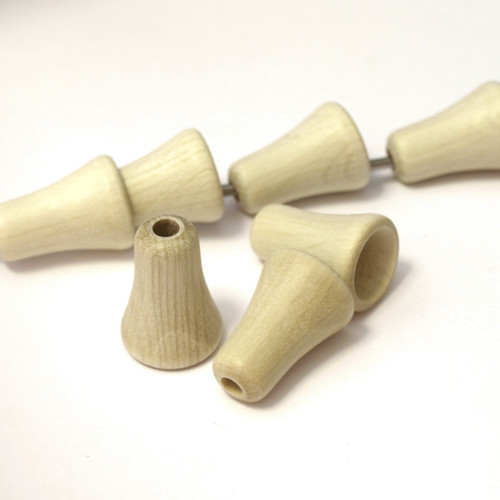 Dřevěné korálky ZVONEK 16 x 23 mm GAMEWA - 4ks