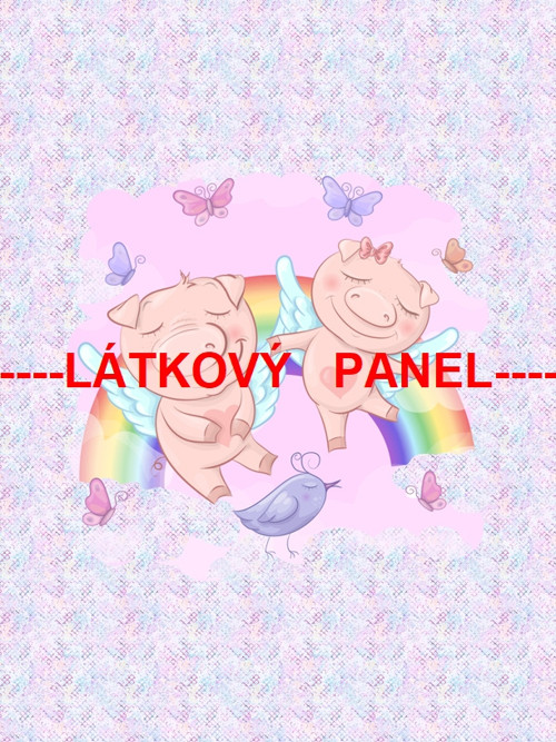Bavlněný panel 25 x 25cm /+varianty velikostí/ — foto 1