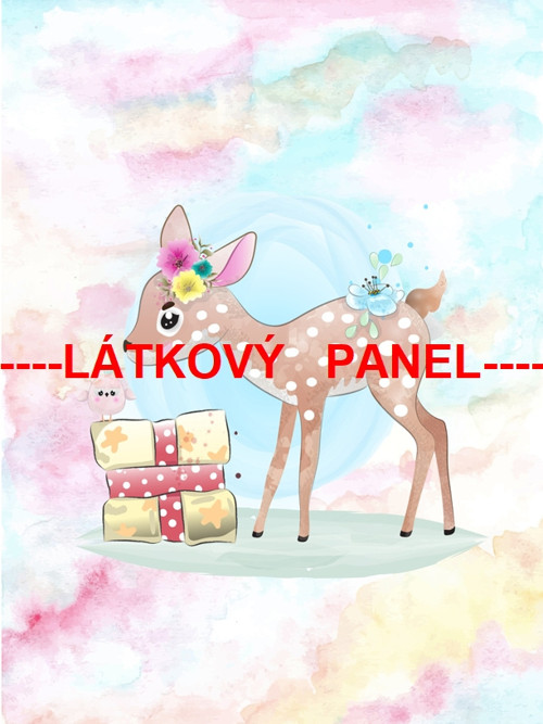 Bavlněný panel 25 x 25cm /+varianty velikostí/