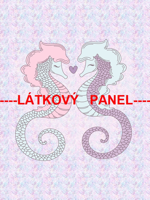Bavlněný panel 25 x 25cm /+varianty velikostí/ — foto 1