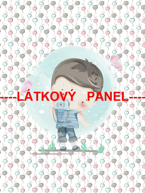 Bavlněný panel 25 x 25cm /+varianty velikostí/ — foto 1