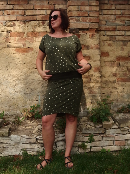 Dlouhé khaki se srdíčky na přání — foto 1