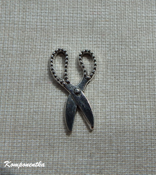 Kovový přívěsek nůžky 19x11mm 2kusy
