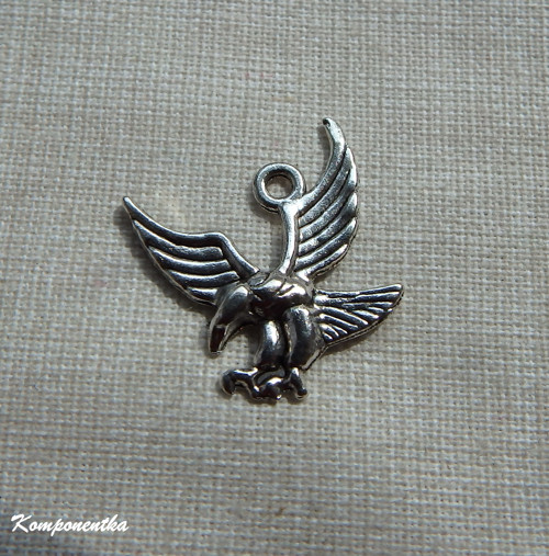 Kovový přívěsek Orla 20x20mm 2kusy