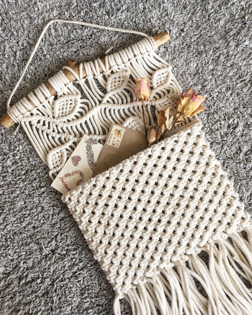 Macramé závěs na zeď - Spring is Coming — foto 1