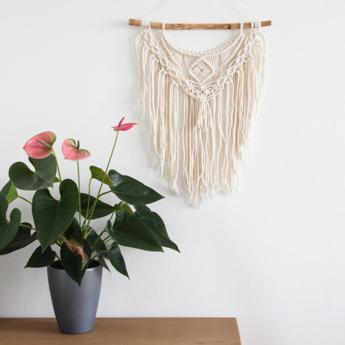 Přírodní macramé větší — foto 1