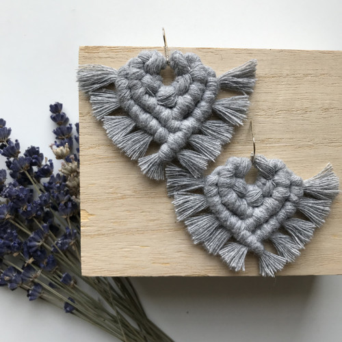 Macramé náušnice - MEDUSA 3 — foto 1