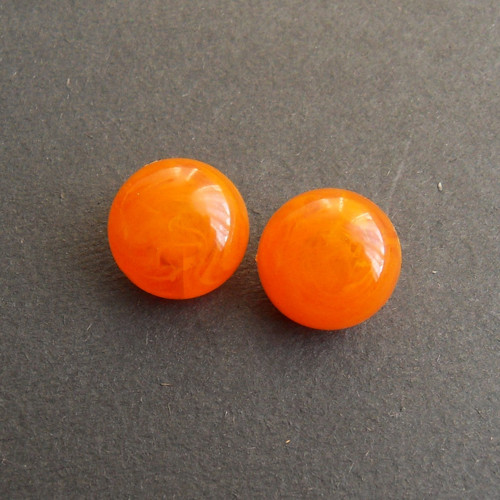 Plastové vintage oranžové klipsy