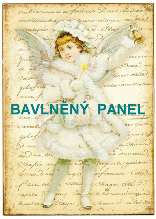 Bavlněná látka - panel vel.A5