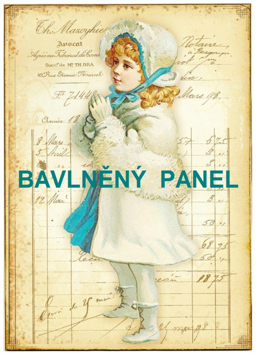 Bavlněná látka - panel vel.A5