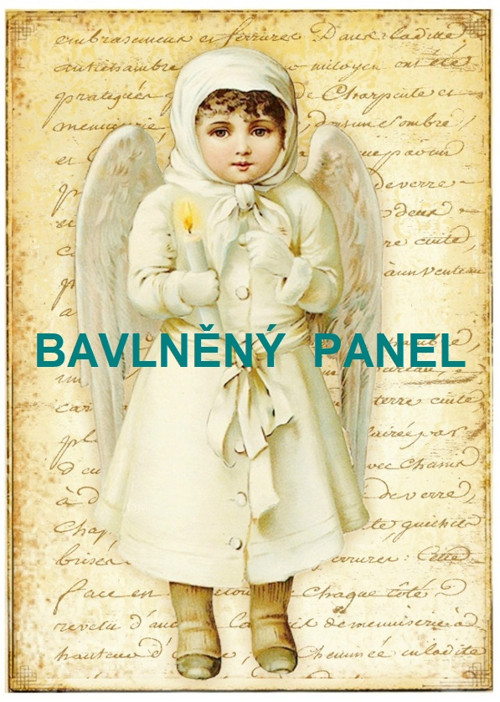 Bavlněná látka - panel vel.A5