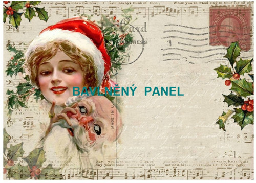 Bavlněná látka - panel vel.A5