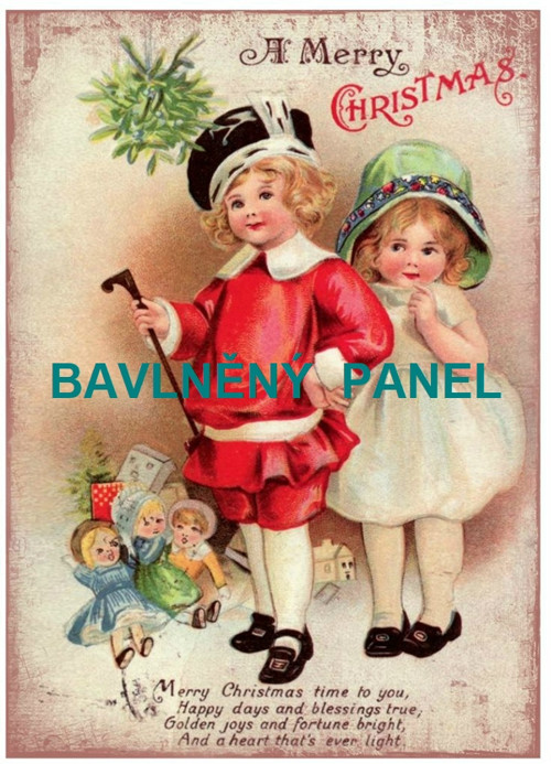 Bavlněná látka - panel vel.A5