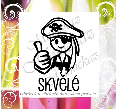 Skvělé pirát 197. Razítko. — foto 1