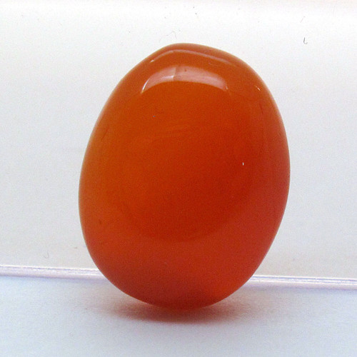 Kabošon oranžový onyx ovál 14mm