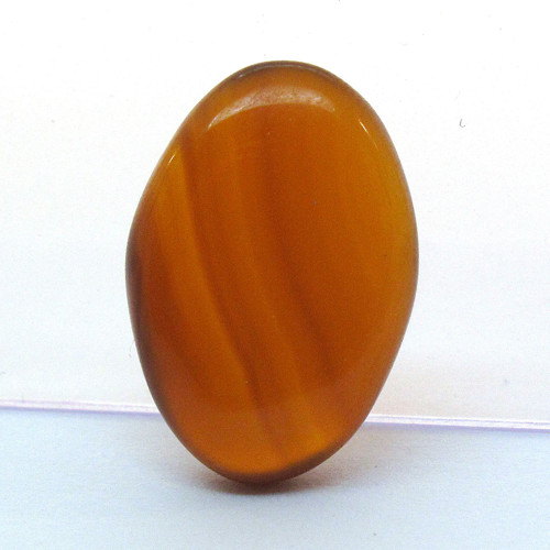 Kabošon hnědý onyx ovál 17,9mm