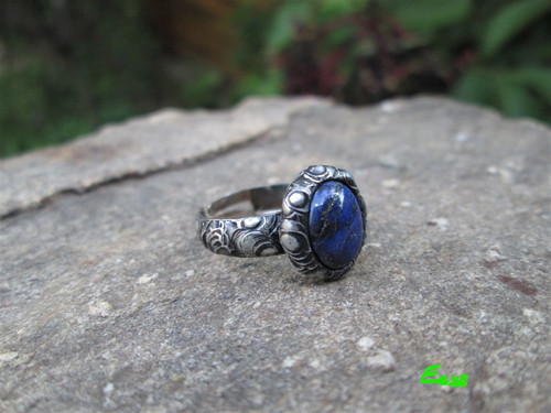 Prsten ,, Noční oblohy " s lapis - lazuli — foto 1