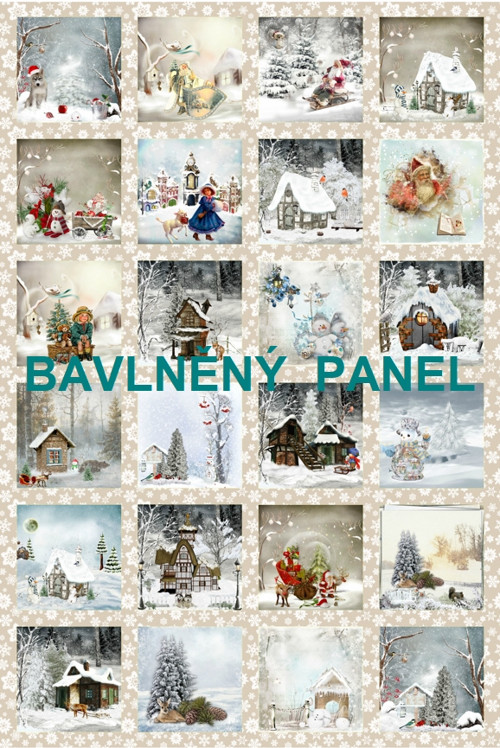 Bavlněný panel 40 x 60 cm