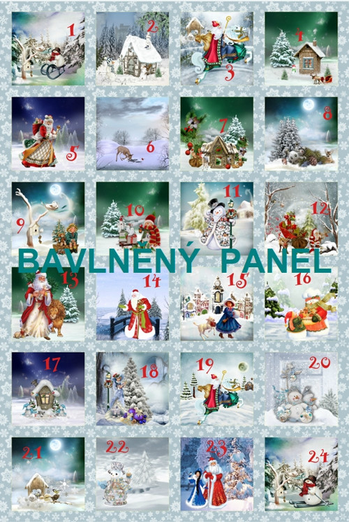 Bavlněný panel 40 x 60 cm