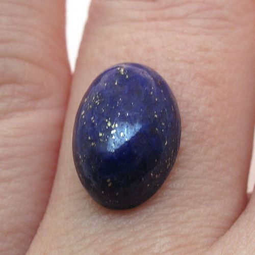 Kabošon lapis lazuli ovál 12,8mm — foto 1