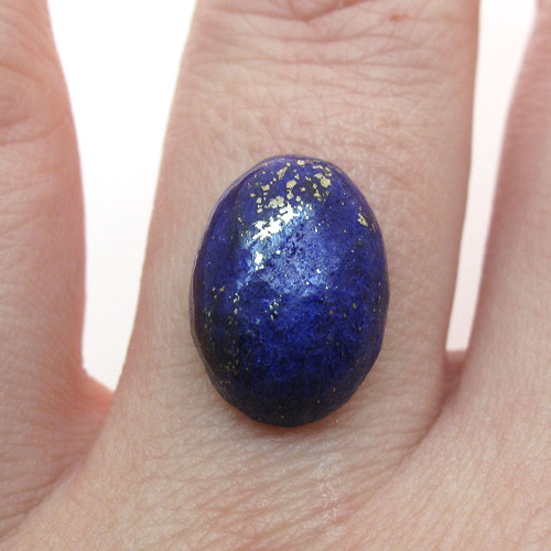Kabošon lapis lazuli ovál 14,4mm — foto 1