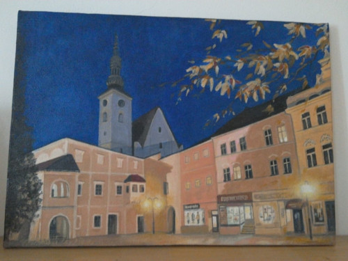 Večerní město