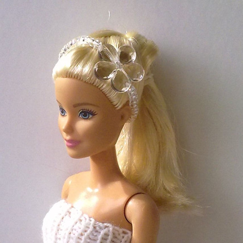 Čelenka pro Barbie - čirá kytka — foto 1