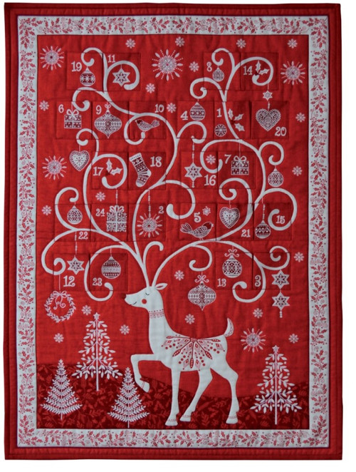 Adventní kalendář-červený sob