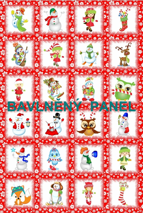 Bavlněný panel 40 x 60 cm