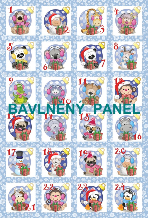 Bavlněný panel 40 x 60 cm