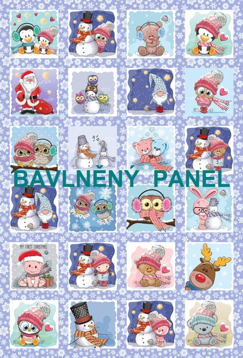 Bavlněný panel 40 x 60 cm