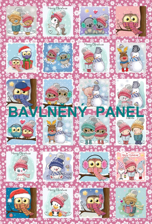 Bavlněný panel 40 x 60 cm