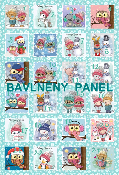 Bavlněný panel 40 x 60 cm
