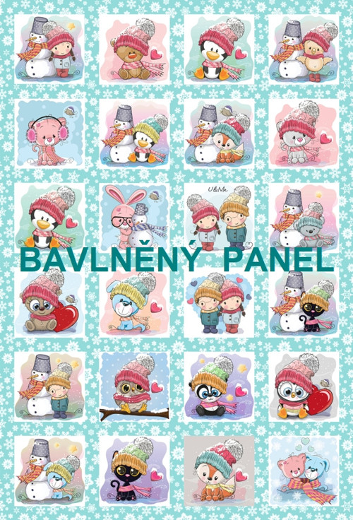 Bavlněný panel 40 x 60 cm