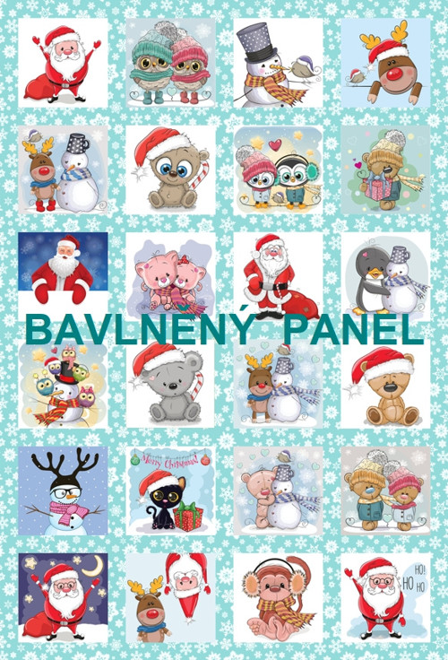 Bavlněný panel 40 x 60 cm