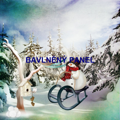 Bavlněný panel 15 X 15 cm