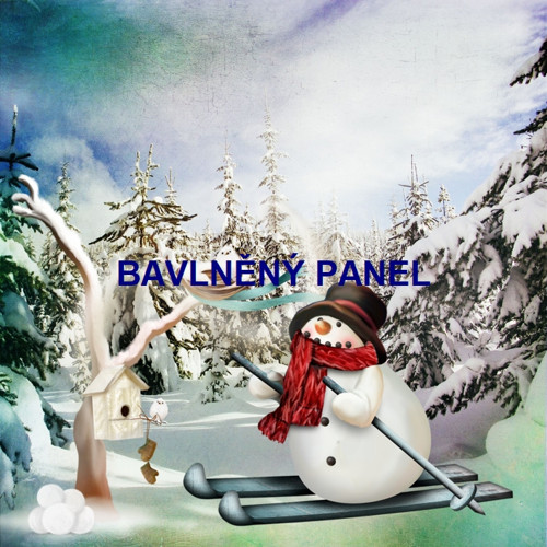 Bavlněný panel 15 X 15 cm