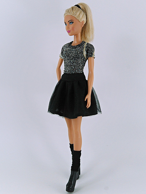 Barbie - Tričko černozlaté — foto 1