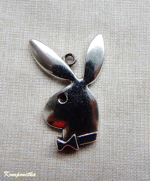 Kovový přívěsek zajíc 31x23mm 1kus