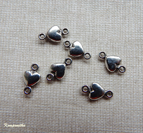 Mezidí srdíčko 5x10mm 2kusy